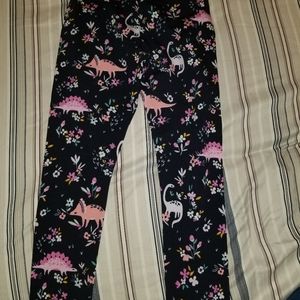 Girls dino leggings